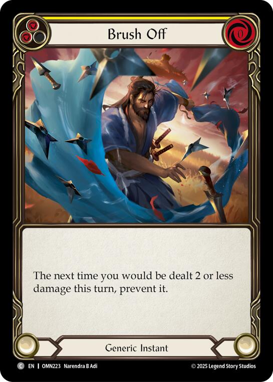 Brush Off (Yellow) [OMN223] (Omens of the Third Age)