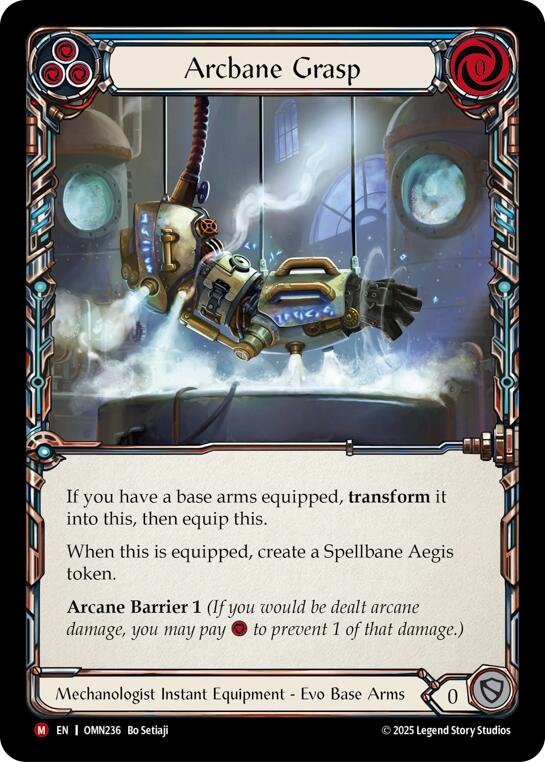 Arcbane Grasp (Blue) [OMN236] (Omens of the Third Age)  Cold Foil