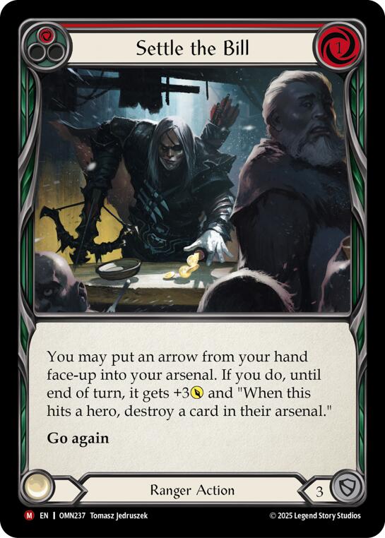Settle The Bill (Red) [OMN237] (Omens of the Third Age)  Rainbow Foil