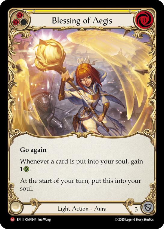 Blessing Of Aegis (Yellow) [OMN244] (Omens of the Third Age)