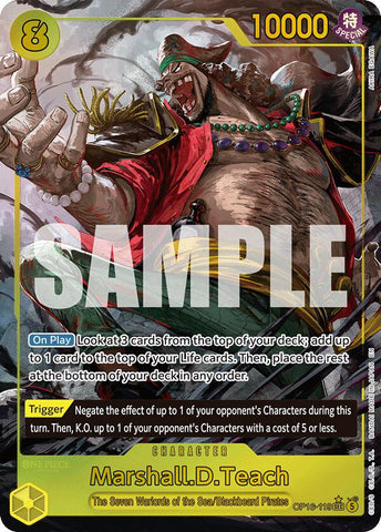 Marshall.D.Teach (OP16-119) (Alternate Art) [The Time of Battle]