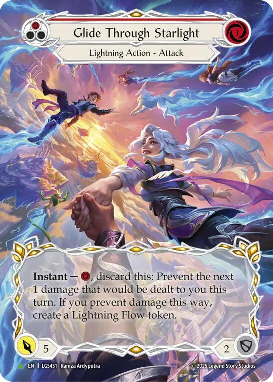 Glide Through Starlight (Red) [LGS451] (Promo)  Cold Foil