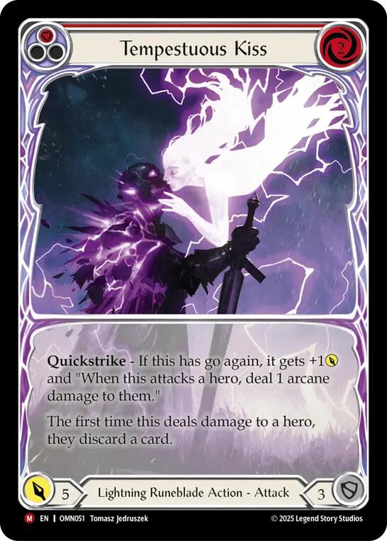 Tempestuous Kiss (Extended Art) [OMN051] (Omens of the Third Age)  Cold Foil