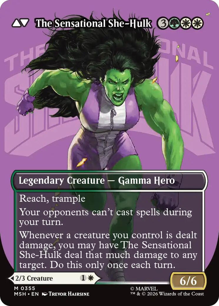 Jennifer Walters // The Sensational She-Hulk (Borderless) (0355) [Marvel Super Heroes]