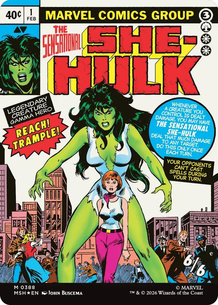 Jennifer Walters // The Sensational She-Hulk (Borderless) (0388) [Marvel Super Heroes]