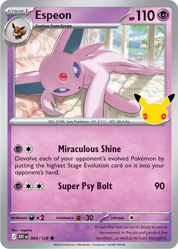 Espeon (069/128) [Mega Evolution: 30th Celebration]