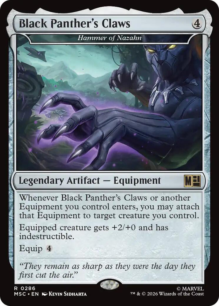 Black Panther's Claws - Hammer of Nazahn (Surge Foil) [Marvel Super Heroes Commander]