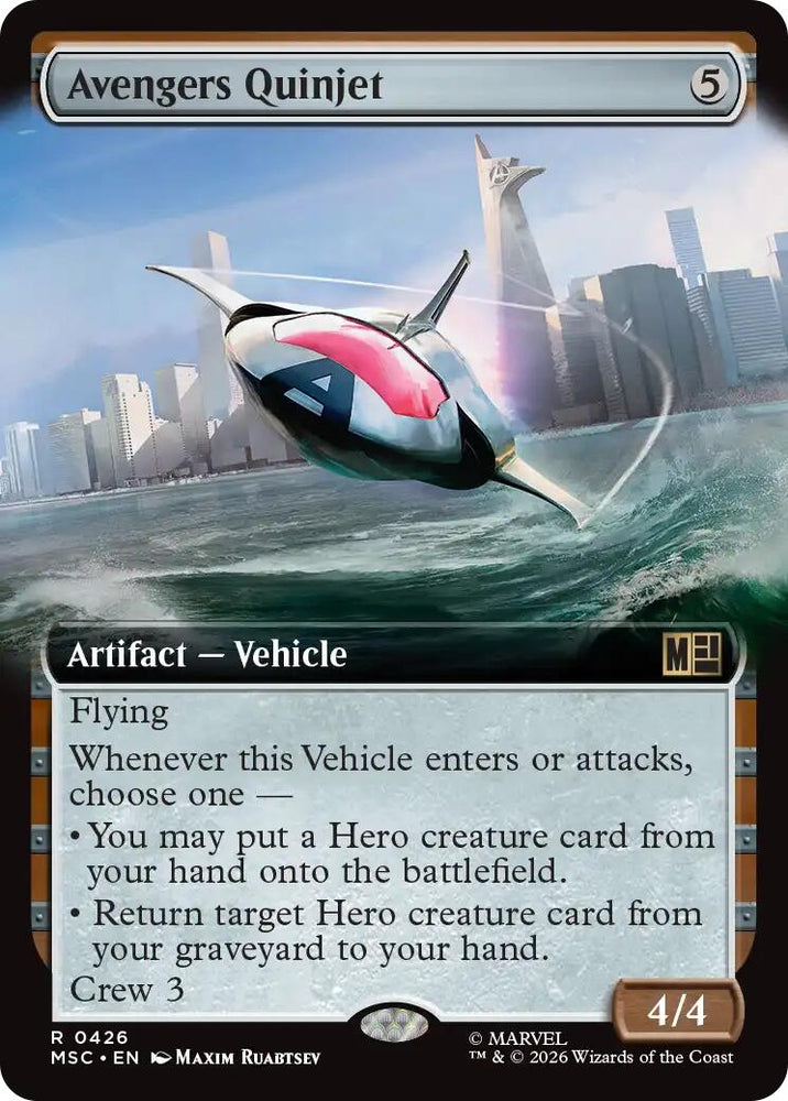 Avengers Quinjet (Extended Art) [Marvel Super Heroes Commander]