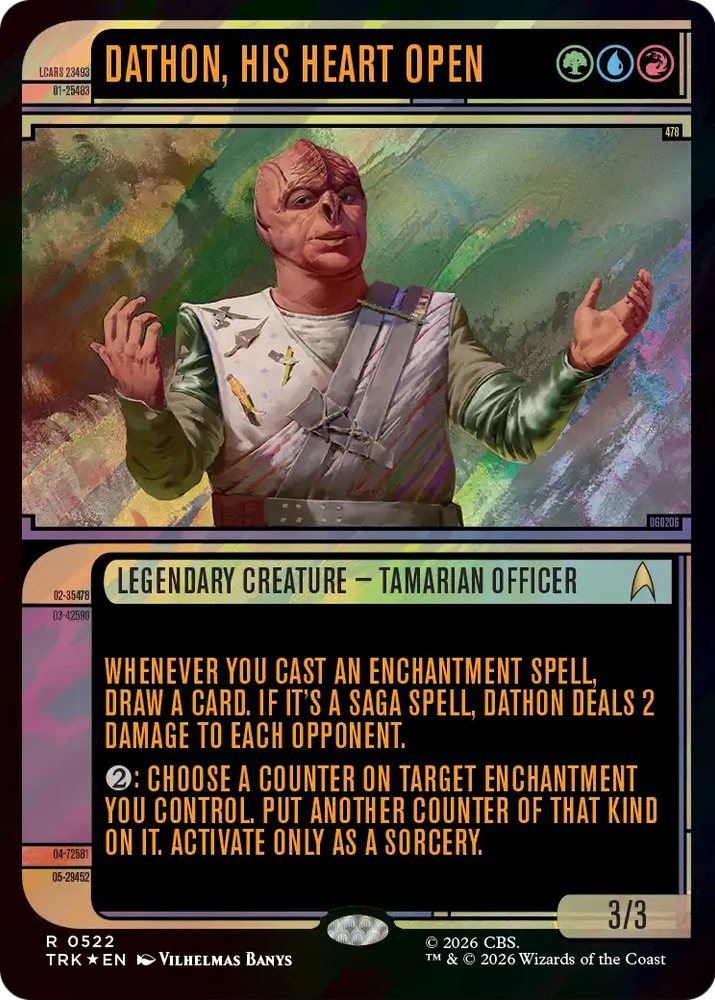 Dathon, His Heart Open (Showcase) (Surge Foil) [Star Trek]