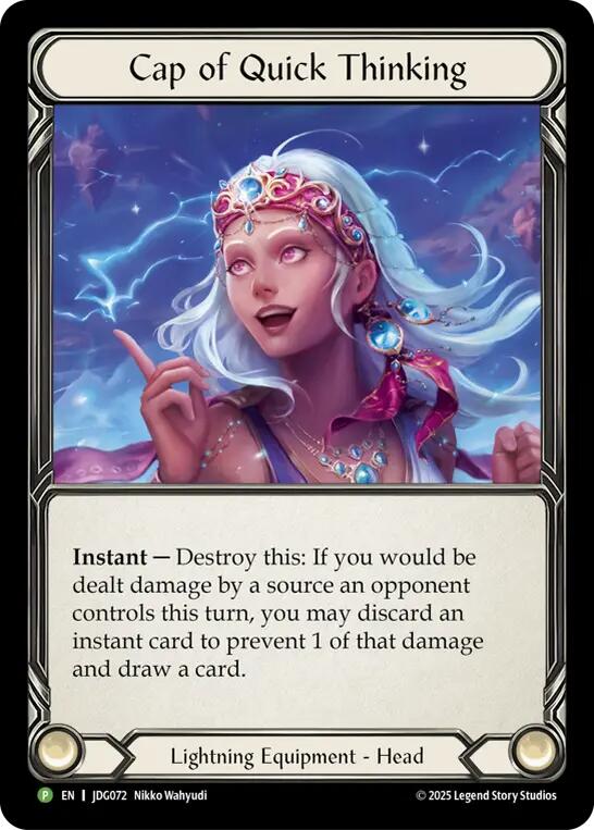 Cap of Quick Thinking [JDG072] (Promo)  Cold Foil