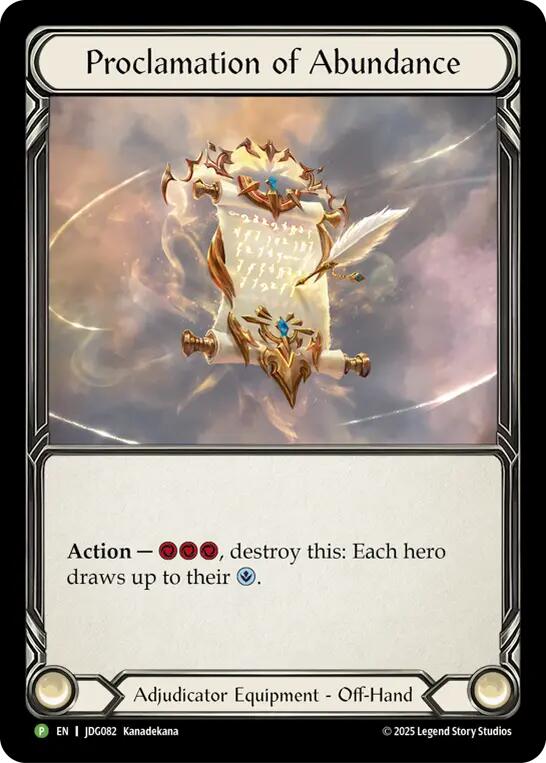 Proclamation of Abundance [JDG010] (Promo)