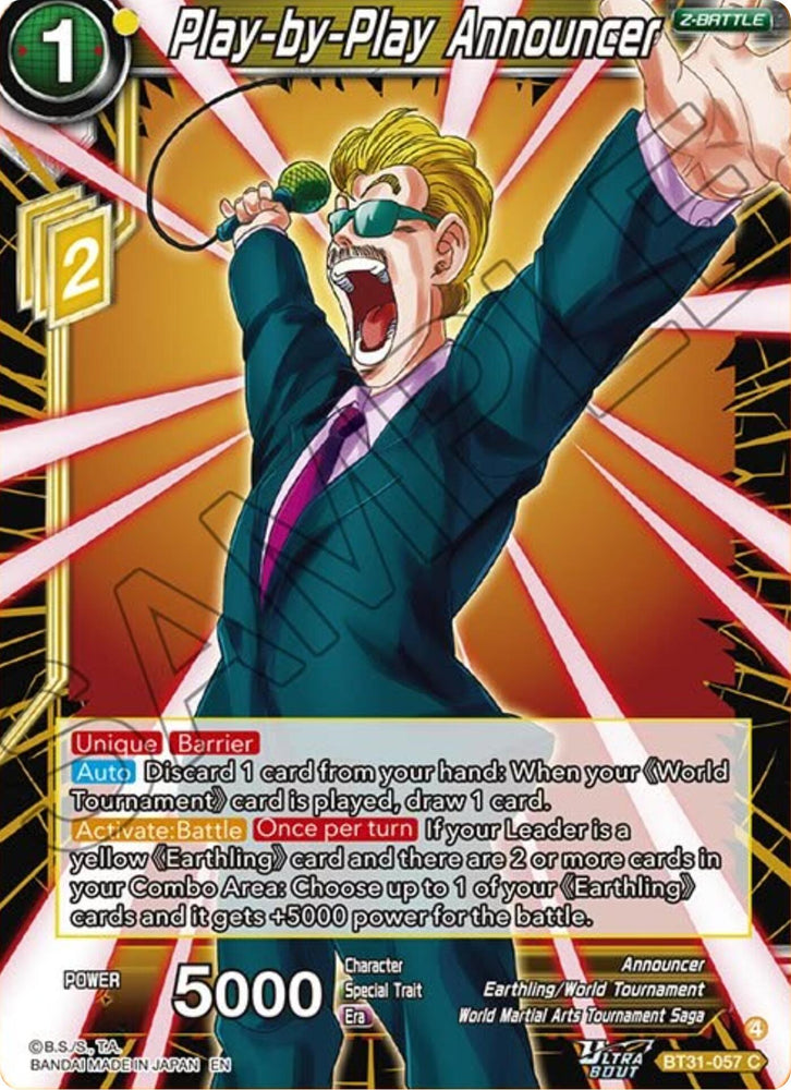Play-by-Play Announcer (BT31-057) [Impact Beyond Dimensions]