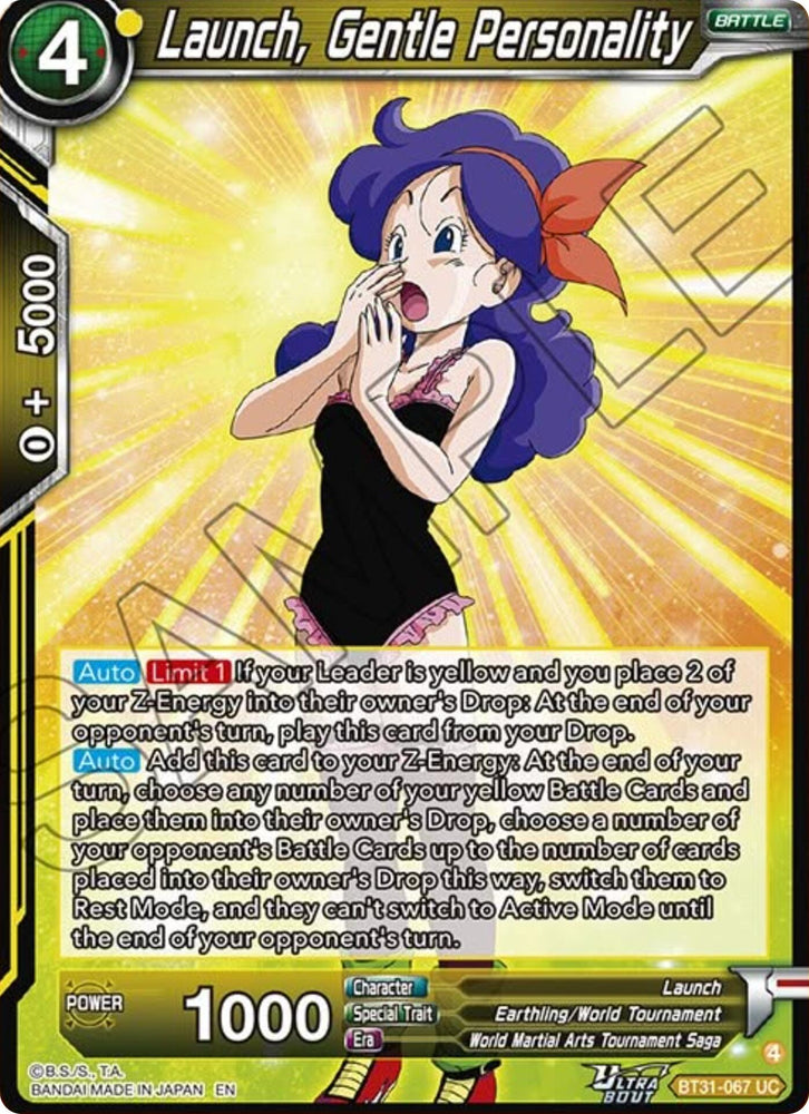 Launch, Gentle Personality (BT31-067) [Impact Beyond Dimensions]