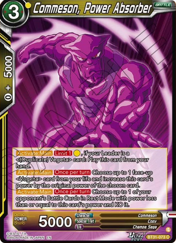 Commeson, Power Absorber (BT31-073) [Impact Beyond Dimensions]