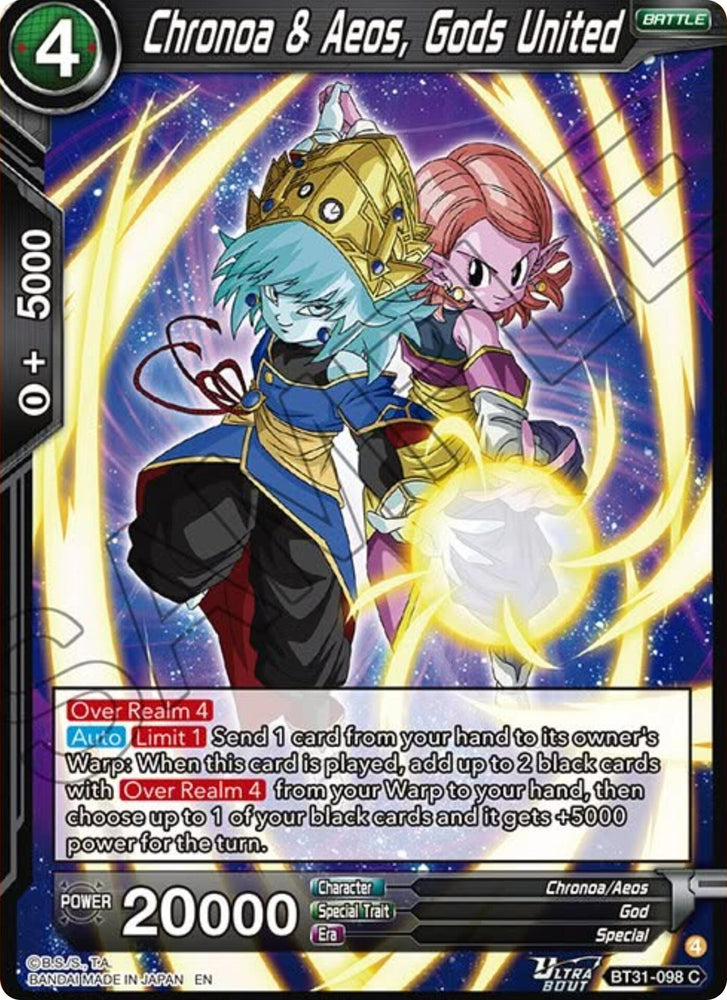 Chronoa & Aeos, Gods United (BT31-098) [Impact Beyond Dimensions]