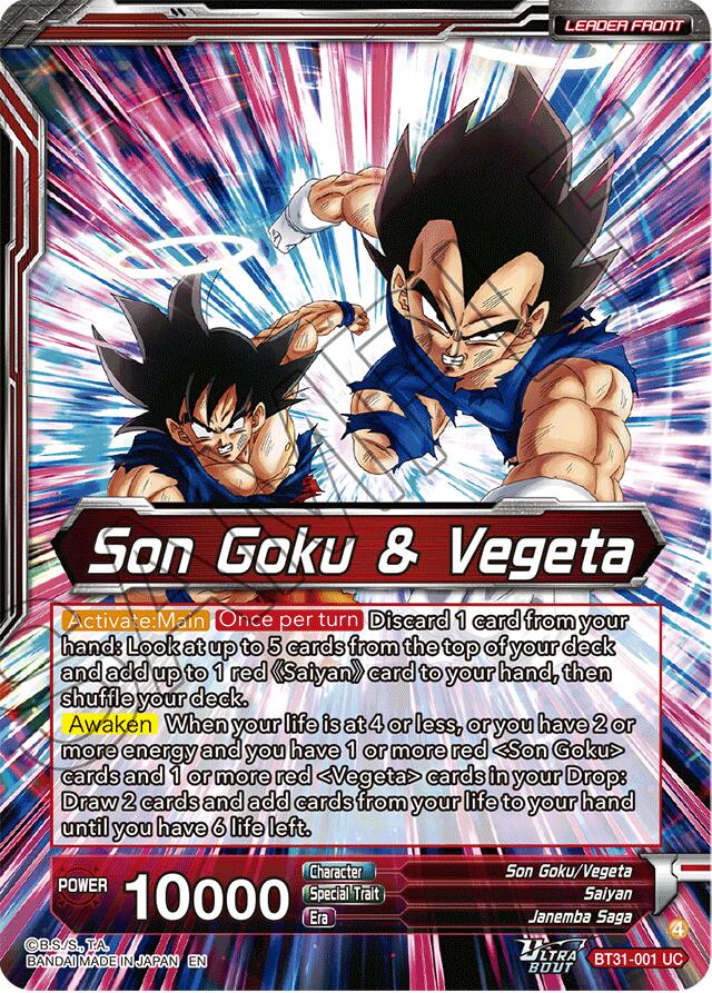 Son Goku & Vegeta // SS Gogeta, Situation Reversal Fusion (BT31-001) [Impact Beyond Dimensions]