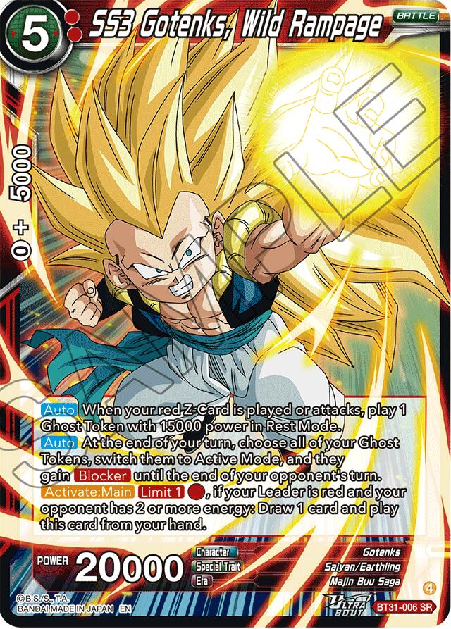 SS3 Gotenks, Wild Rampage (BT31-006) [Impact Beyond Dimensions]