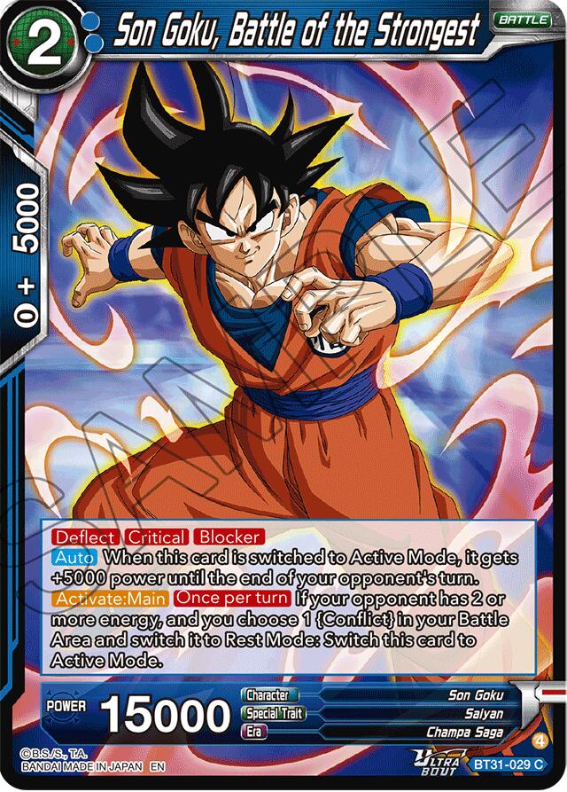 Son Goku, Battle of the Strongest (BT31-029) [Impact Beyond Dimensions]