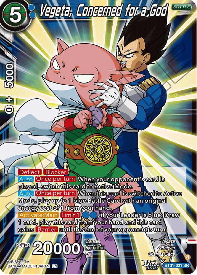 Vegeta, Concerned for a God (BT31-031) [Impact Beyond Dimensions]