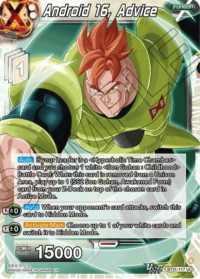 Android 16, Advice (BT31-117) [Impact Beyond Dimensions]