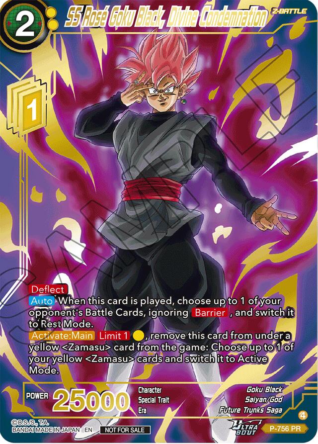 SS Rose Goku Black, Divine Condemnation (Gold Stamped) (P-756) [Promotion Cards]