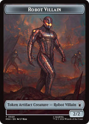 Villain // Robot Villain Double-Sided Token (009//020) [Marvel Super Heroes Tokens]