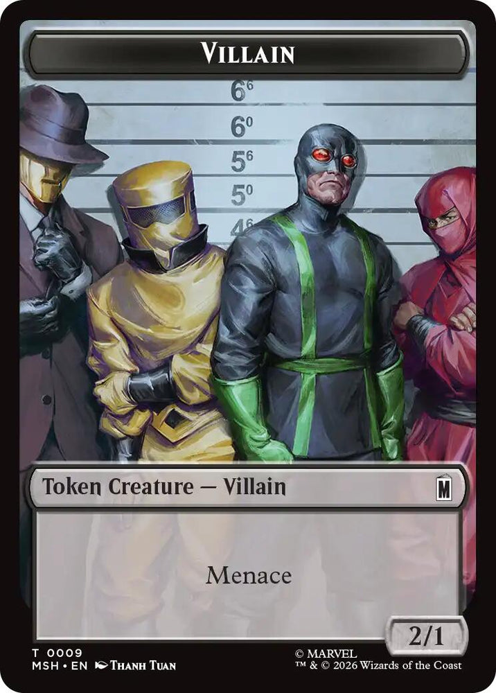 Villain // Treasure Double-Sided Token [Marvel Super Heroes Tokens]