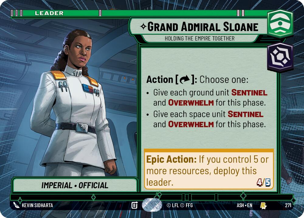 Grand Admiral Sloane - Holding the Empire Together (271) (Hyperspace) (271) [Ashes of the Empire]