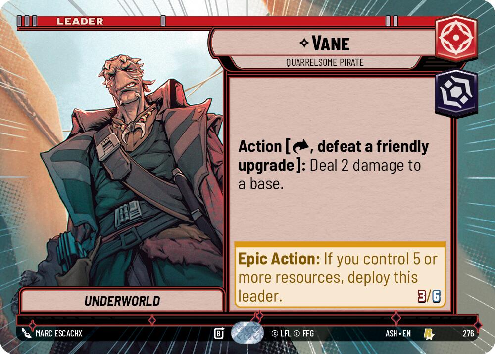 Vane - Quarrelsome Pirate (276) (Hyperspace) (276) [Ashes of the Empire]