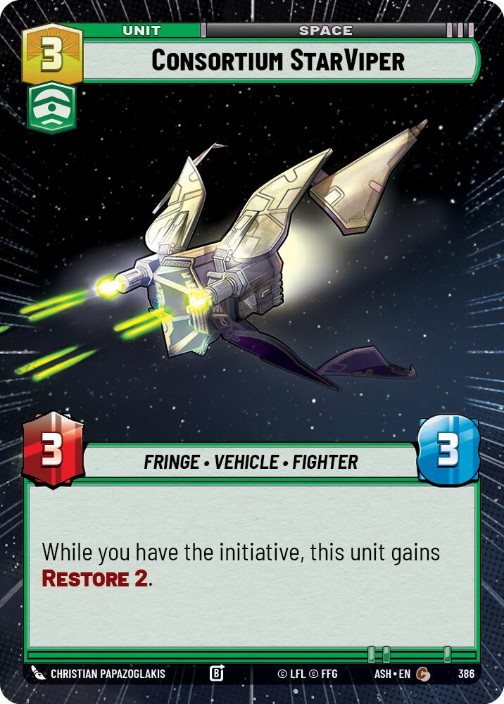 Consortium StarViper (386) (Hyperspace) (386) [Ashes of the Empire]