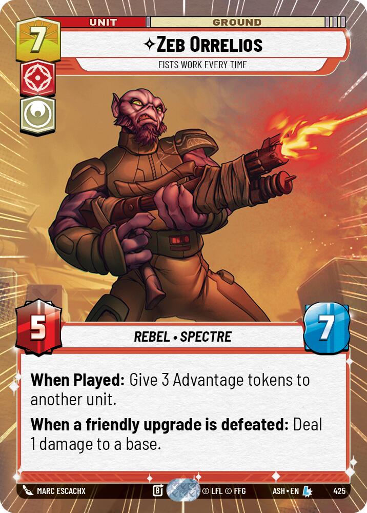 Zeb Orrelios - Fists Work Every Time (425) (Hyperspace) (425) [Ashes of the Empire]