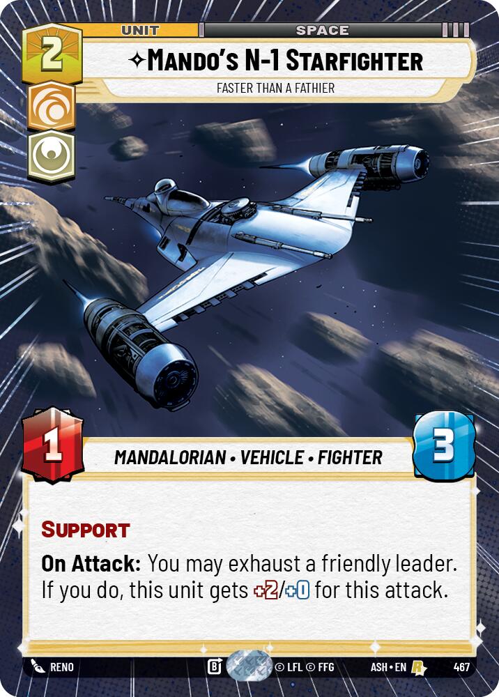Mando's N-1 Starfighter - Faster than a Fathier (467) (Hyperspace) (467) [Ashes of the Empire]