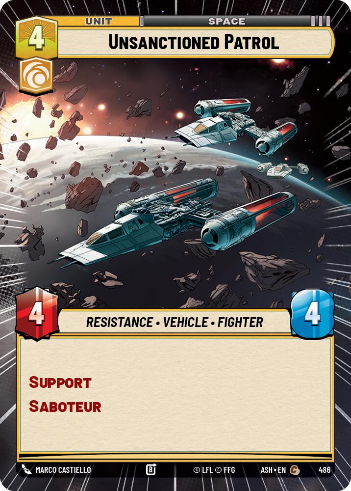 Unsanctioned Patrol (486) (Hyperspace) (486) [Ashes of the Empire]
