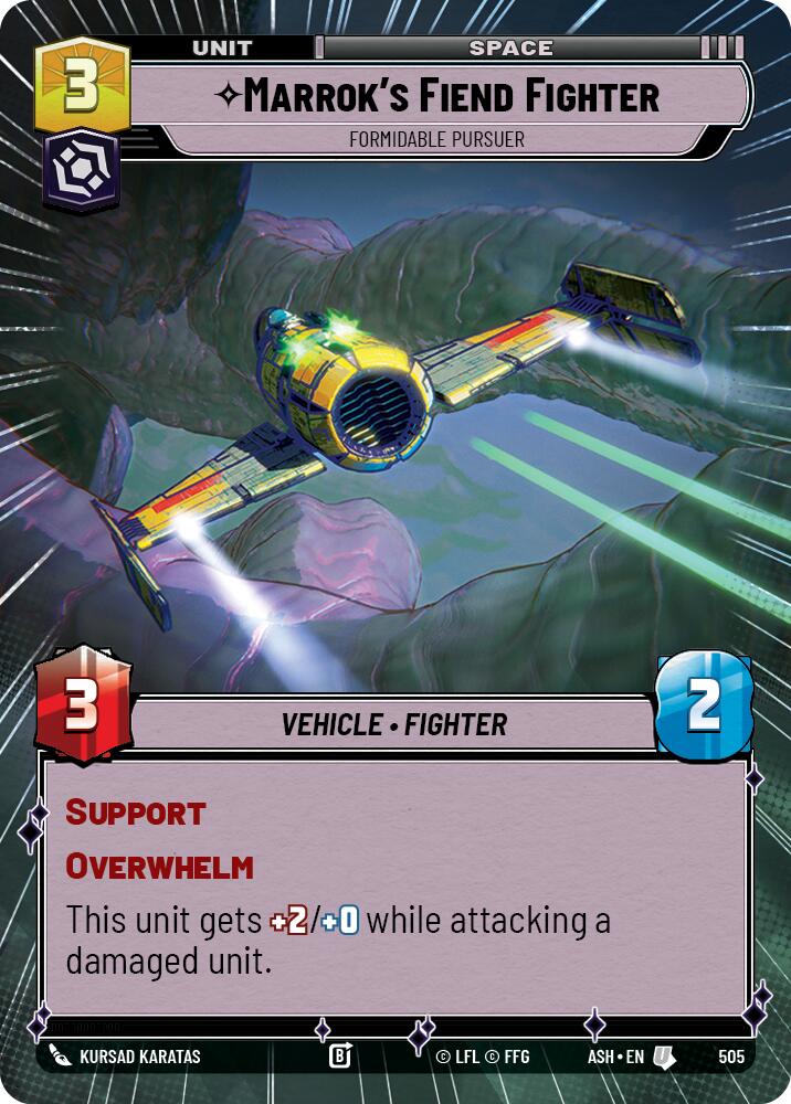 Marrok's Fiend Fighter - Formidable Pursuer (505) (Hyperspace) (505) [Ashes of the Empire]