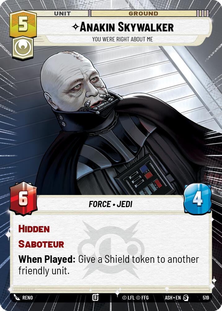 Anakin Skywalker - You Were Right About Me (519) (Hyperspace) (519) [Ashes of the Empire]