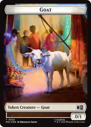 Goat // Soldier Double-Sided Token (Surge Foil) [Marvel Super Heroes Commander Tokens]