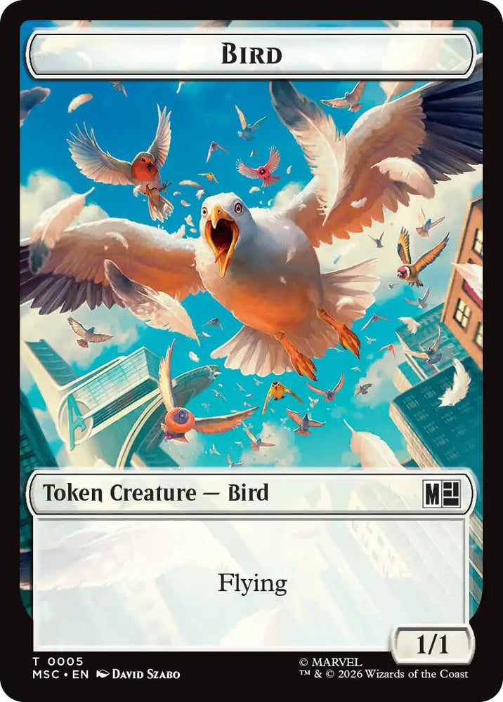 Bird // Rhino Double-Sided Token [Marvel Super Heroes Commander Tokens]