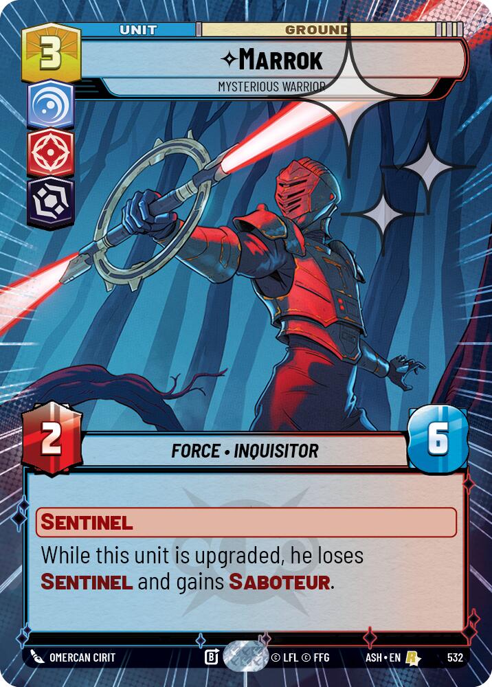 Marrok - Mysterious Warrior (532) (Hyperspace Foil) (532) [Ashes of the Empire]