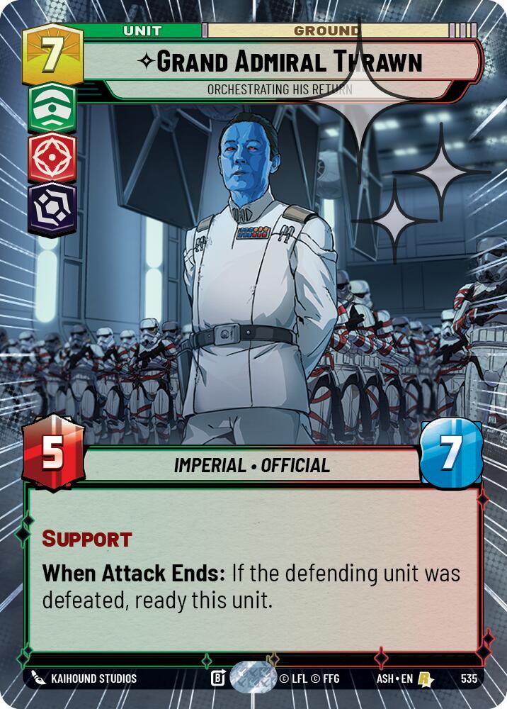Grand Admiral Thrawn - Orchestrating His Return (535) (Hyperspace Foil) (535) [Ashes of the Empire]