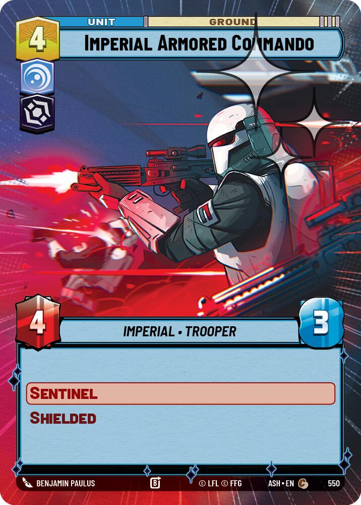 Imperial Armored Commando (550) (Hyperspace Foil) (550) [Ashes of the Empire]