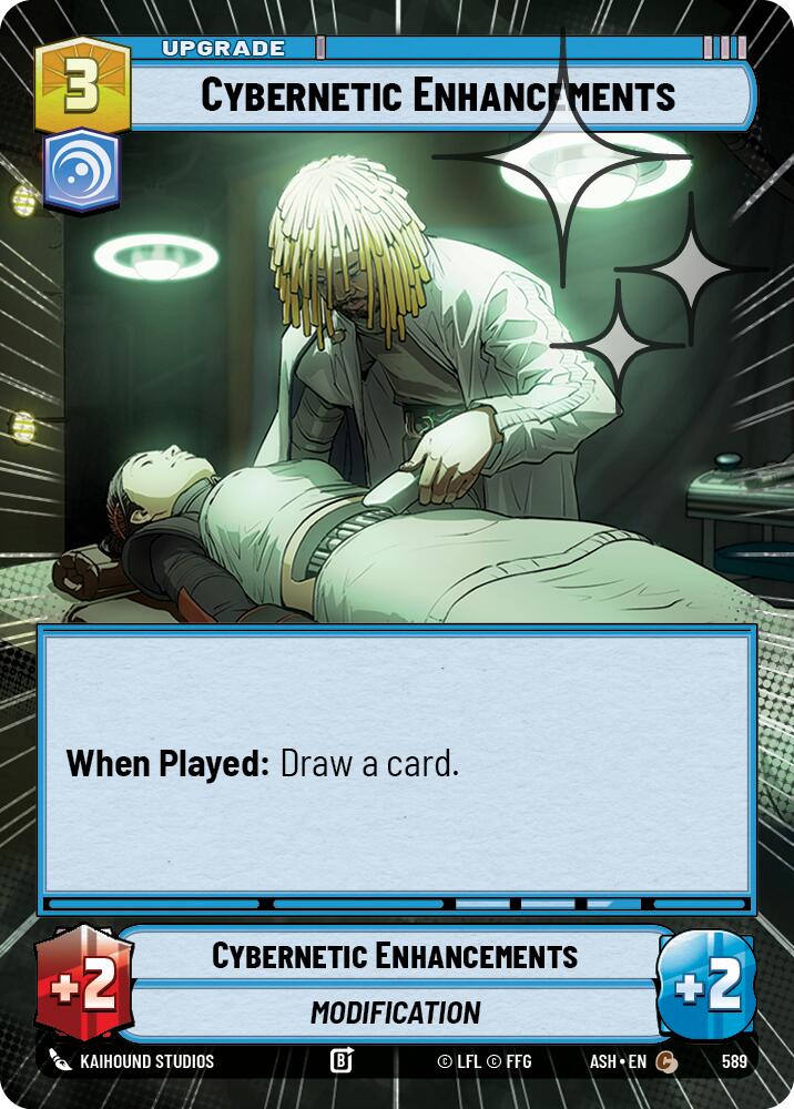 Cybernetic Enhancements (589) (Hyperspace Foil) (589) [Ashes of the Empire]
