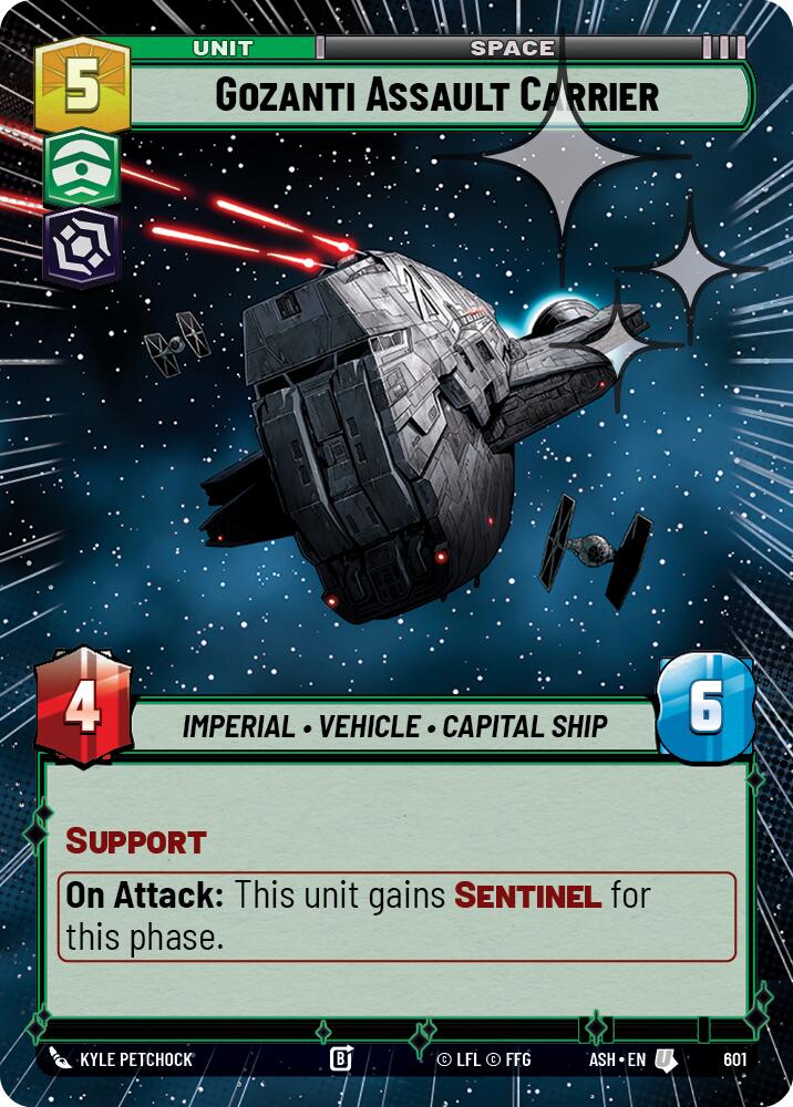 Gozanti Assault Carrier (601) (Hyperspace Foil) (601) [Ashes of the Empire]