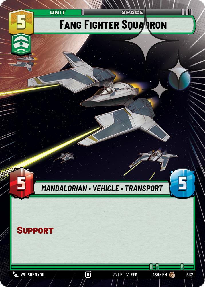 Fang Fighter Squadron (632) (Hyperspace Foil) (632) [Ashes of the Empire]