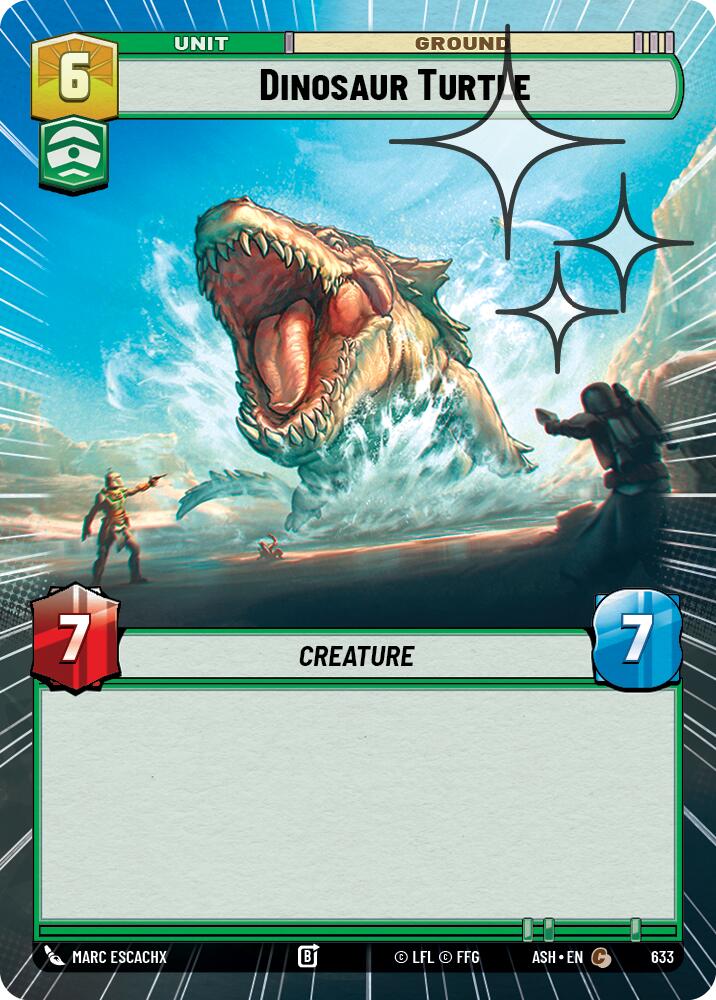 Dinosaur Turtle (633) (Hyperspace Foil) (633) [Ashes of the Empire]