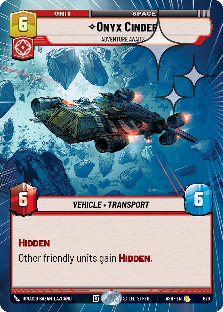 Onyx Cinder - Adventure Awaits (679) (Hyperspace Foil) (679) [Ashes of the Empire]
