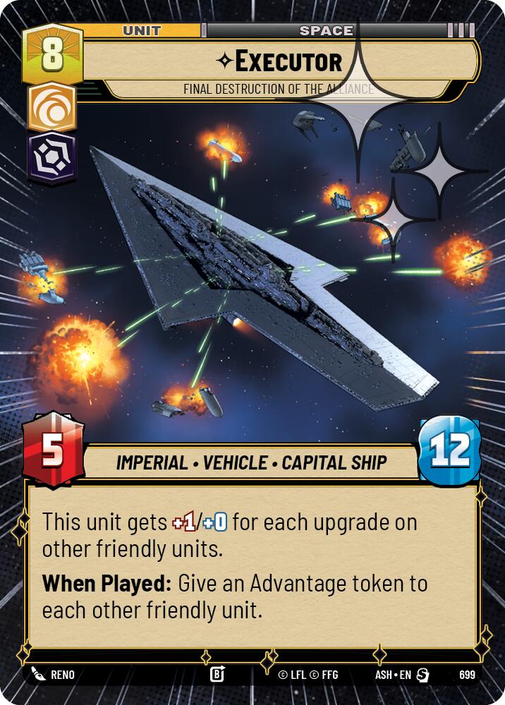 Executor - Final Destruction of the Alliance (699) (Hyperspace Foil) (699) [Ashes of the Empire]