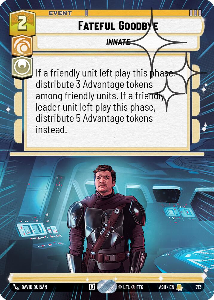 Fateful Goodbye (713) (Hyperspace Foil) (713) [Ashes of the Empire]