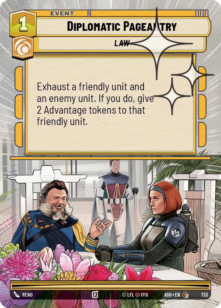 Diplomatic Pageantry (733) (Hyperspace Foil) (733) [Ashes of the Empire]