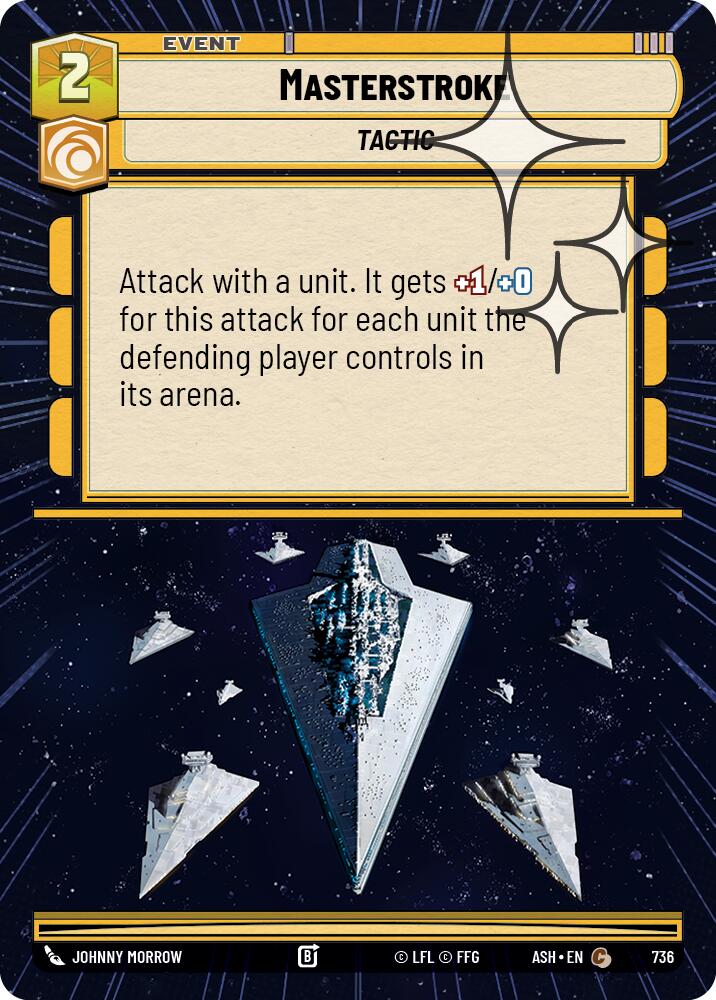 Masterstroke (736) (Hyperspace Foil) (736) [Ashes of the Empire]