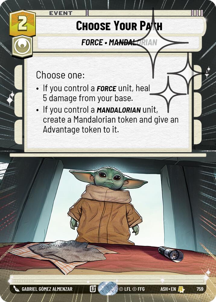 Choose Your Path (759) (Hyperspace Foil) (759) [Ashes of the Empire]